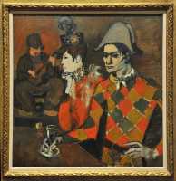 76 Pablo Picasso - Au lapin agile (Autoportrait avec son amie Germaine Pichot) - (1905)