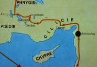 004 Carte second voyage Antioche de Syrie