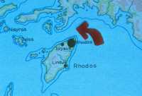 103 Carte - Au large de Rhodes