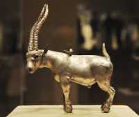 3 Antilope en argent - Pendentif (Proto-Elamite 3100-2900)