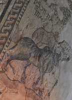 105 Taureau sacrificiel surmonté de l'agneau de l'offrande quotidienne - Synogogue