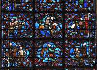 038 Un Samaritain passe descend de son cheval le soigne - Il l'emmène dans une auberge