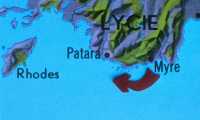 092 Carte - Myra à Patara