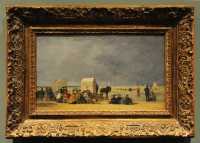 119 Eugène Boudin - L'heure du bain à Deauville (1865)