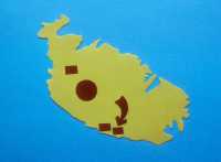 350 Carte Malte - Hagar-Quim