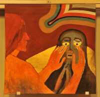 44 Arcabas - 28) Jésus guérit un aveugle