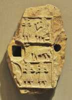 26 Plaque votive - Banquet - Albâtre -  (2600-2500)