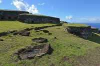 48 Secteur d'où provient le Moai Hoa Haka Nana La (conservé au Brittish Museum)