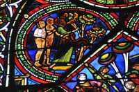 32 L'homme et la femme dans le jardin (flou)