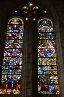 15 Vitrail - Trinité - Résurrection - Anges portant les instruments de la passion (Fragments des 16° & 17° s)