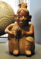 47 Bouteille - Femme & animal - Chavin (1000-400 BC)