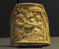 08 Annonciation - Baiser de paix en ivoire (Flandre ± 1500)