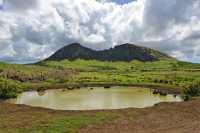 31 Mare à Tongariki et volcan Rano Raraku