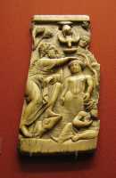 152 bis - Baptême du Christ (Egypte ou Syrie, 6°s) Une femme personnifie le Jourdain (Ribierre)