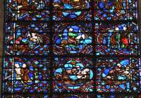 043 L'aubergiste conduit le blssé dans dans son lit et le soigne - Un médecin lui administre un phylactèrel - Il repart à cheval et rentre chez lui