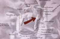 28 Carte de Jérusalem - du Cénacle vers le sud du temple