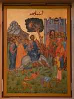 11 Les Rameaux - Jésus entre dans Jérusalem - Paroisse grecque catholique voisine de la synagogue