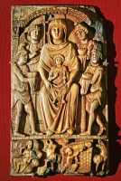 153 - Adoration des Mages + un ange - En bas, Nativité (Palestine, 6°s) *