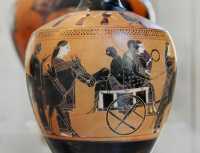 117 Flacon à huile (lékythos) Attique - Cortège nuptial (± 540)